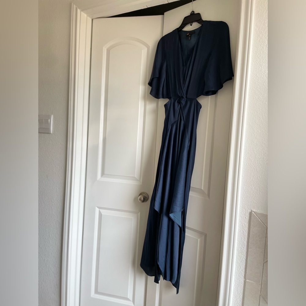 Maje FLOWING SATIN SCARF DRESS - Picture 13 of 15